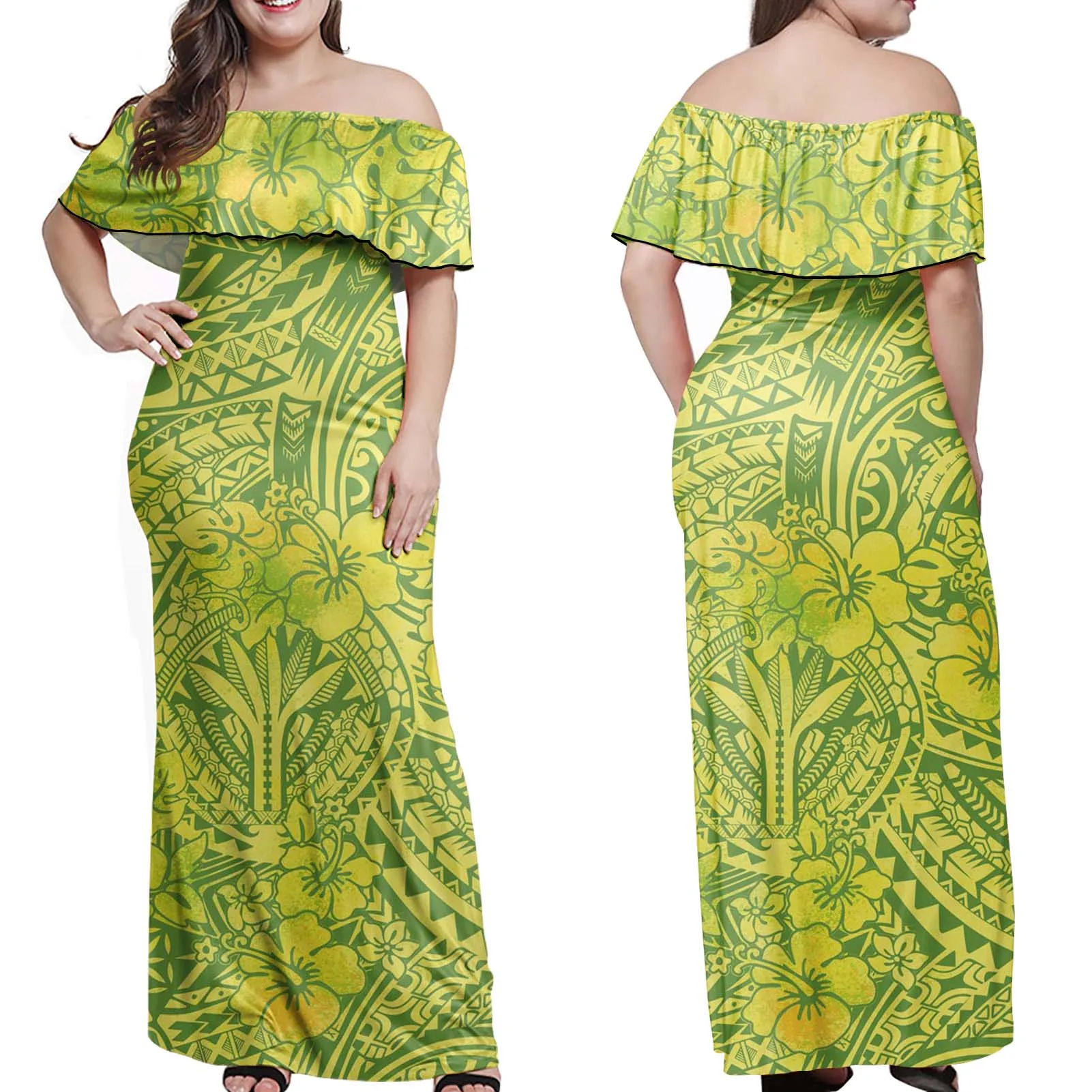 Up to 7XL Samoan Polynesian Tribal Printed Ladies Dresses Women Clothing  Casual Chinese Dress Traditional Clothing Vendor Dress| Alibaba.com