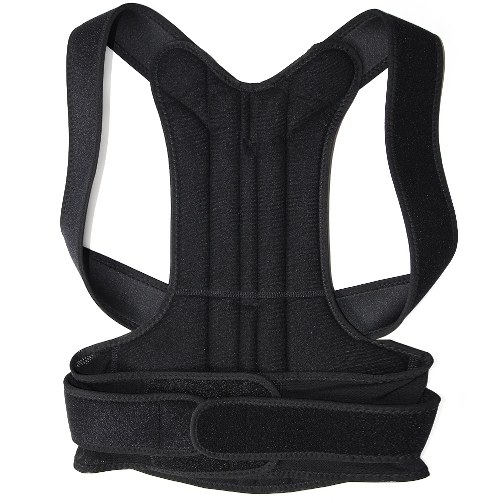 Nylon Shoulder Lumbar Adjustable Posture Corrector Belt Neoprene Upper ...