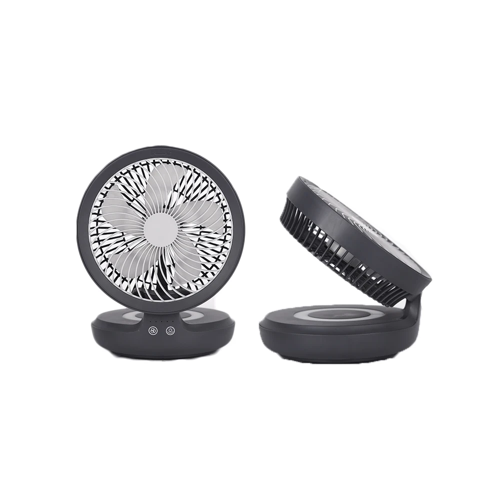 LED breathing light air cooler portable rotate mini usb fan