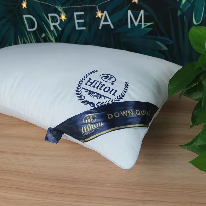 Hilton Pillow Premium With Double Lining 1000g Microfiber Polyester 48x74cm With Handbag Buy