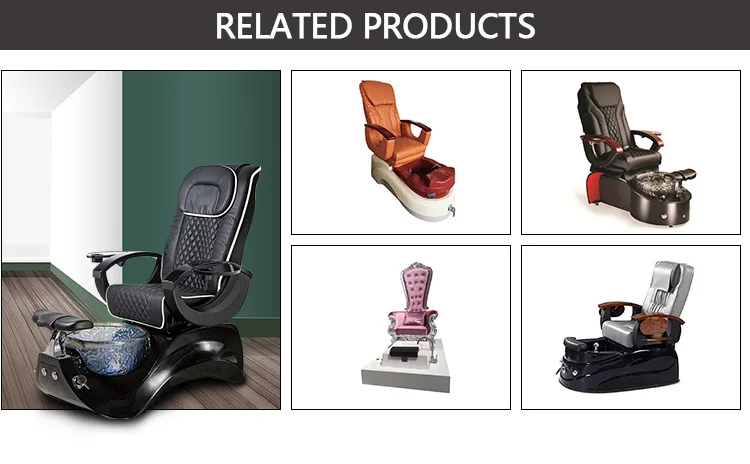 Color optional pu leather pedicure chair with drawers spa massage chair