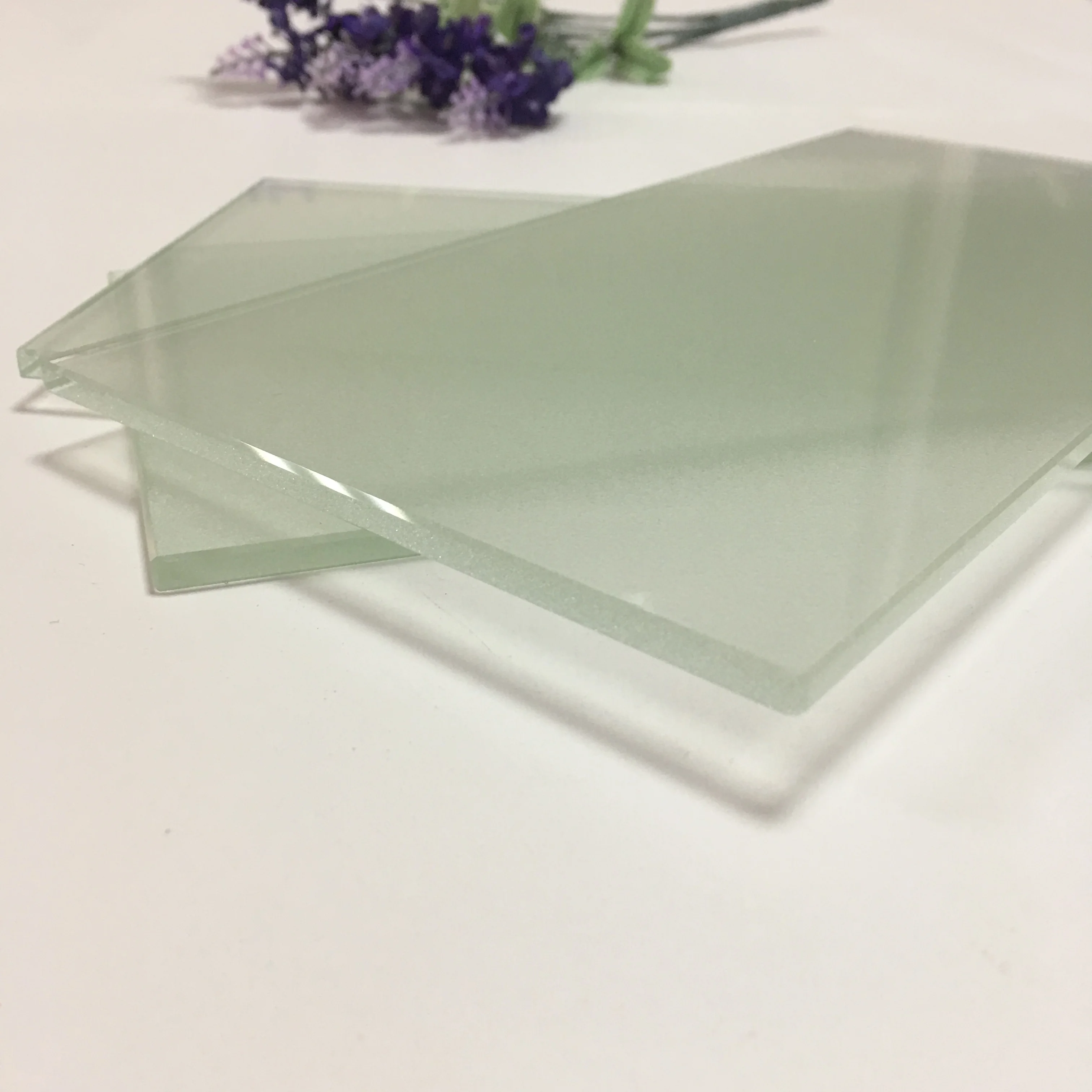 Wholesale Price Privacy Frosted Glass  acid etching glass for Building and Decoration