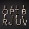 Hip hop iced out gold pendant designs men iced letter pendant