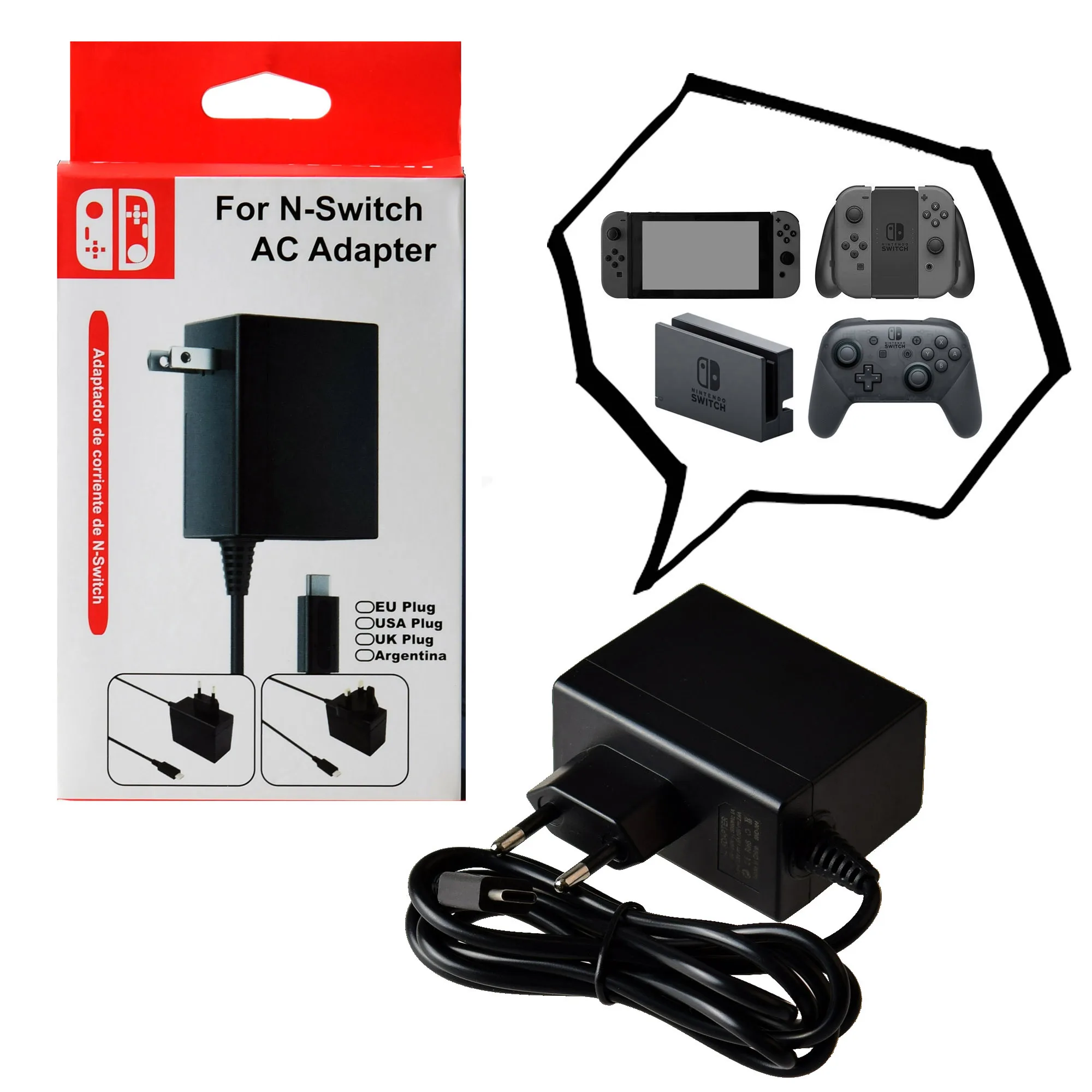 nintendo switch ac adapter amazon