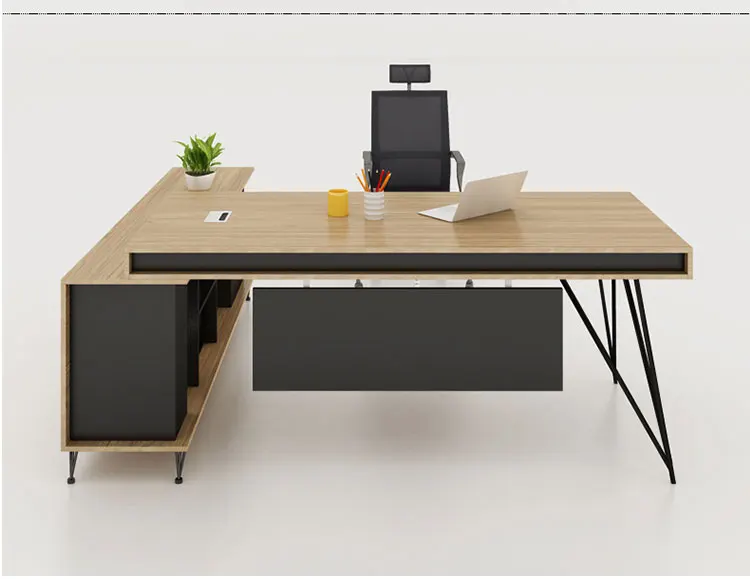 Simple Office Table Office Furniture Executive Table Wholesale Wooden