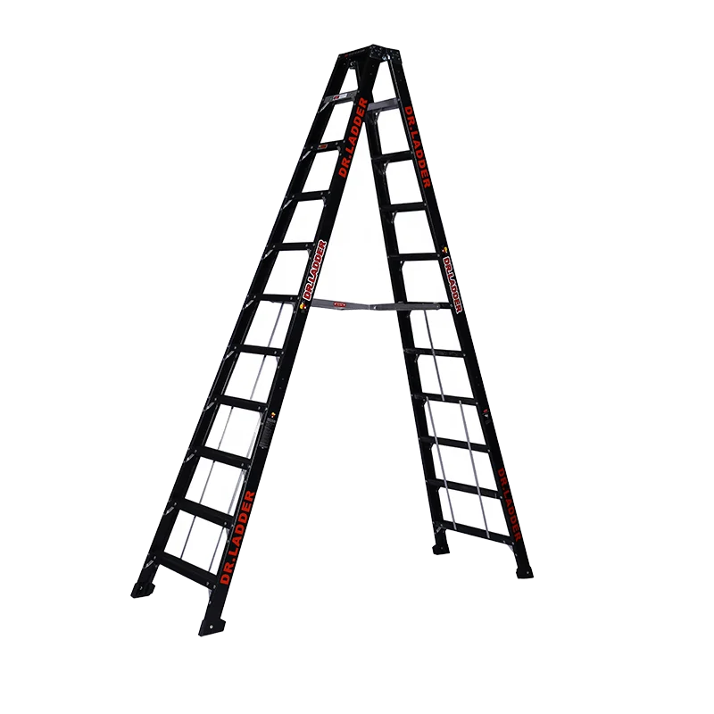 osha重型大型便携式玻璃纤维双面一个框架梯梯10英尺台阶通过en131