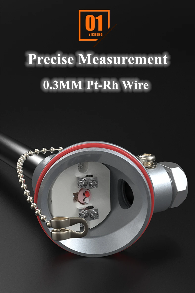High Temperature 1600c Ceramic Probe Thermocouple Type S B R Type