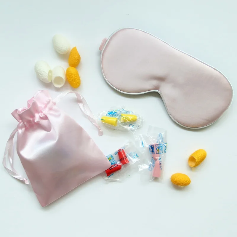 High quality 100% silk satin eye mask