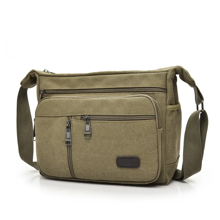 Good Qualtiy Travel Bag Retro Canvas Casual Shoulder Crossbody Outdoor Bags Mens 