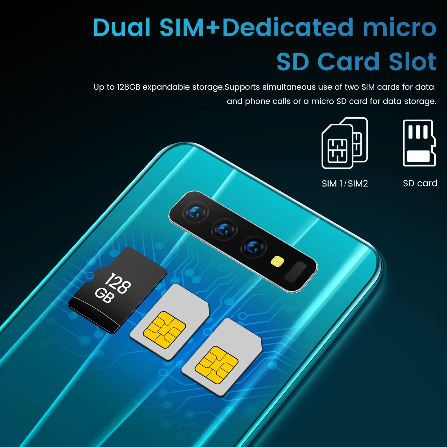 Cheap Smart Phones S10+ Mobile Phone5.8inch 4gb+64gb Custom Full Screen