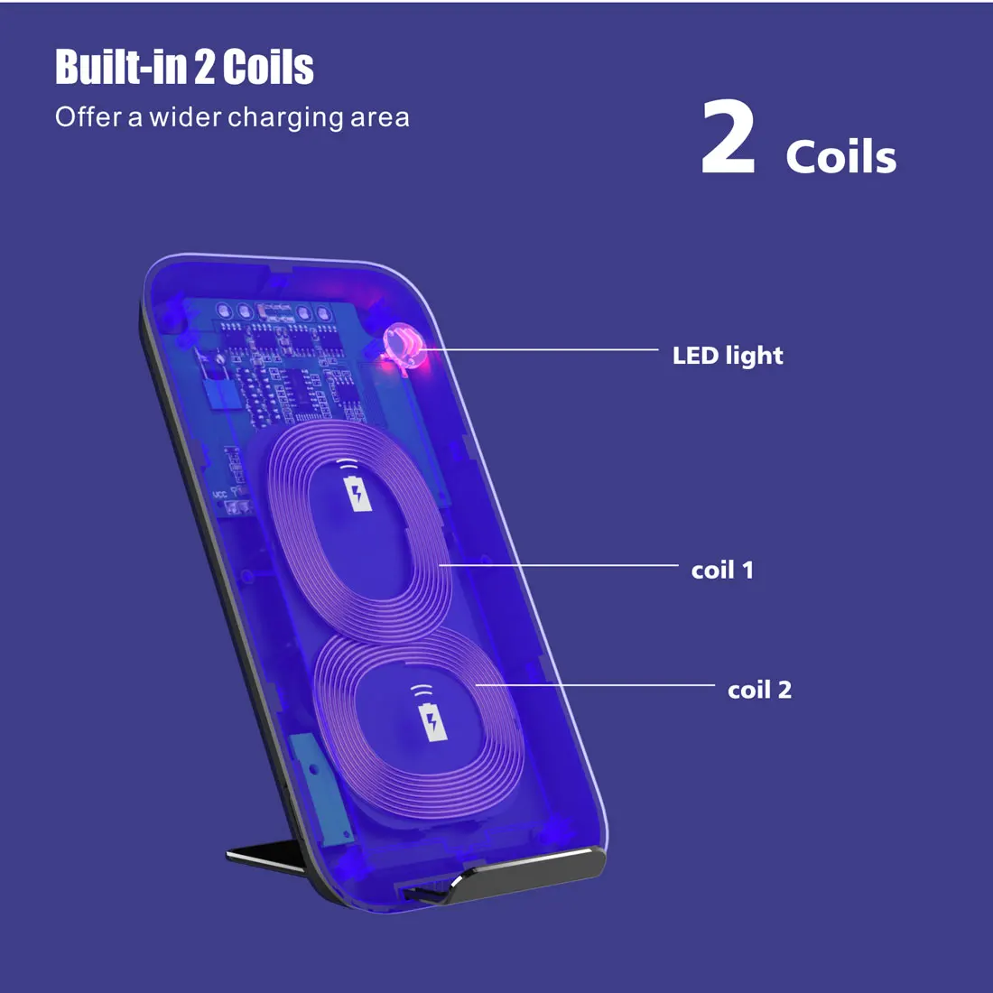 Wireless Charger Stand Phone Holder GY69 Portable 10w wireless charger - ANKUX.COM