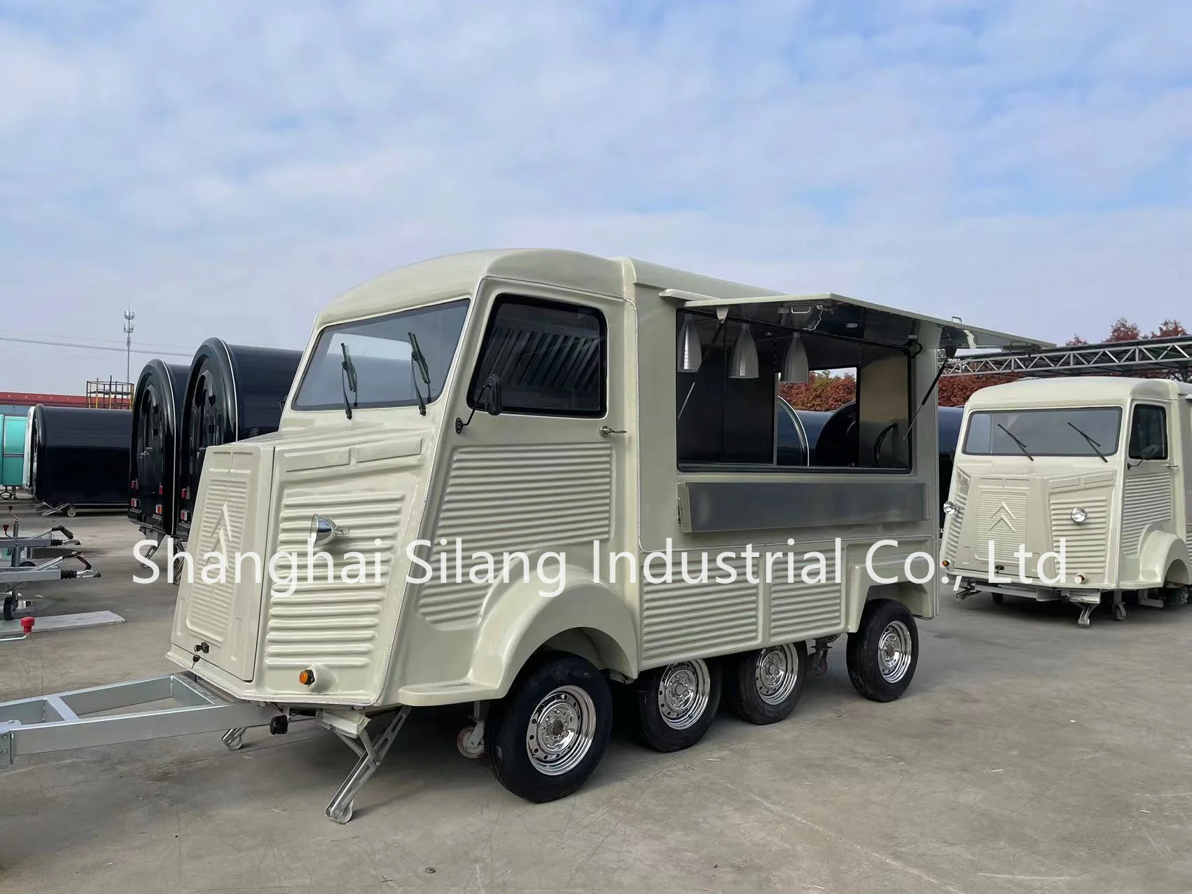 MAICHE Customized Mobile Coffee Snacks Citroen Food Trailer Truck Fast Food Cart Fruit Bar factory