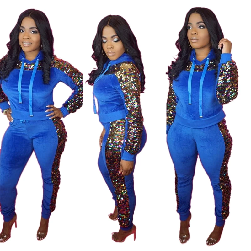 sequin tracksuit womens