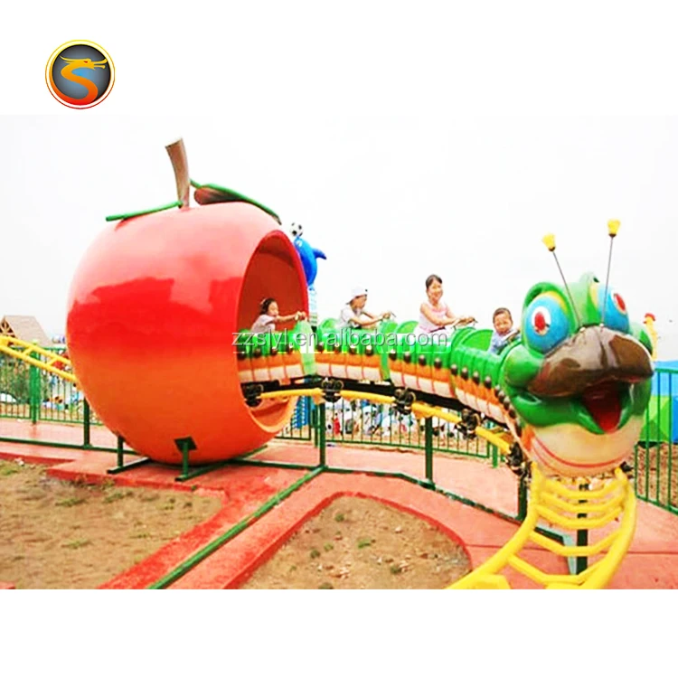 Track small train rides roller coaster worm slide amusement park  rides.jpg