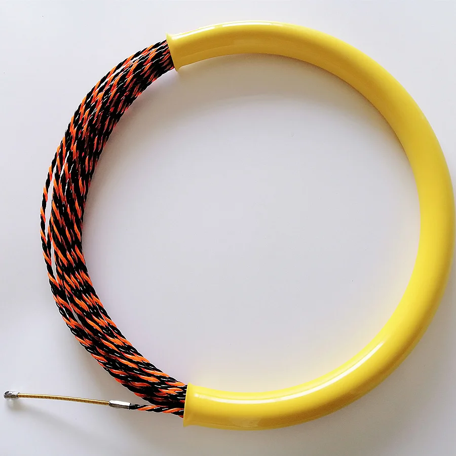 Fish Tape 49ft Wire Fishing Tools 6.0mm Diameter 3 Wires Twisted With