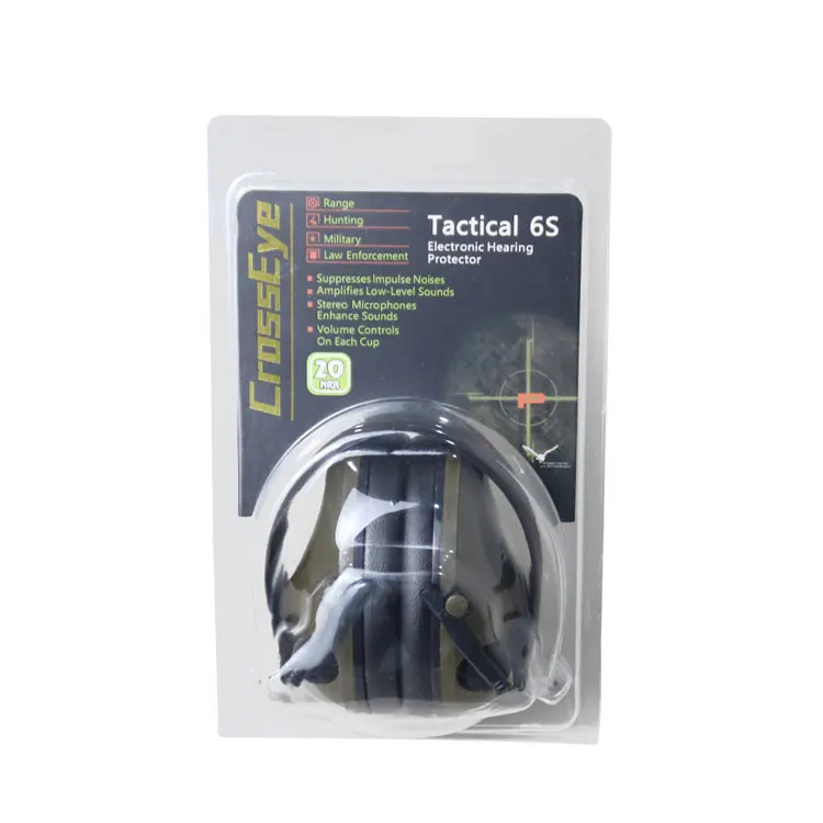 Smart Protective Earmuff Tactical Headphone Sound Insulation Noise Cancelling 