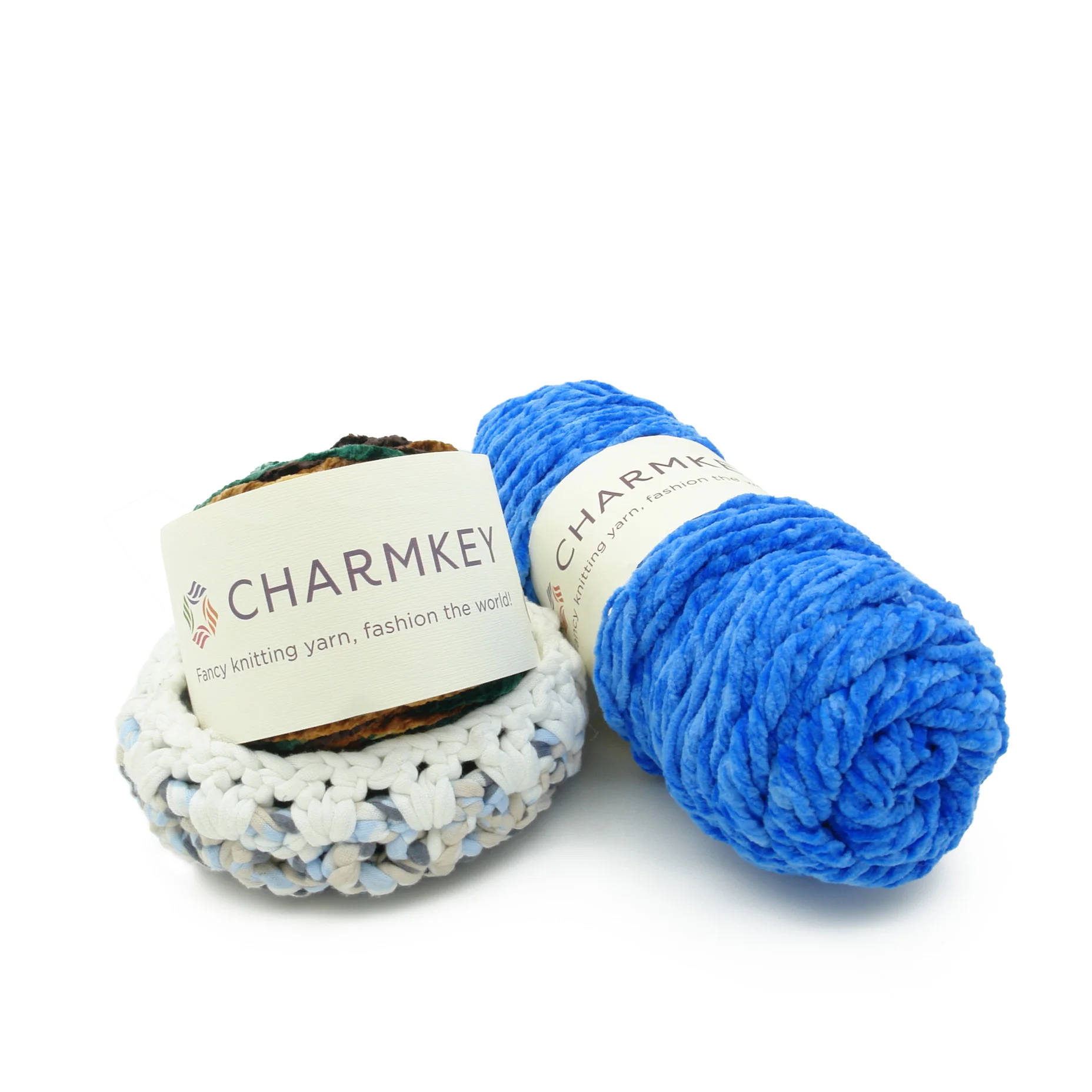 Charmkey 100polyester Thin Chenille Yarn Fancy Knitting Multiple And