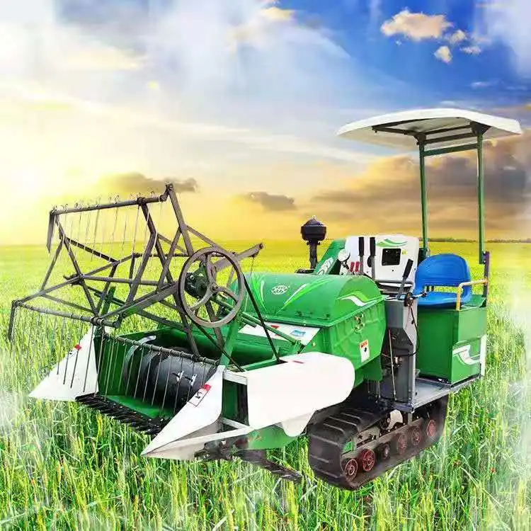 High Quality Wheat &rice Combine Cutting Machine 25hp Mini Harvester