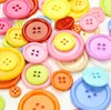 Plastic buttons color four-eye thin edge buttons children diy buttons clothing auxiliary
