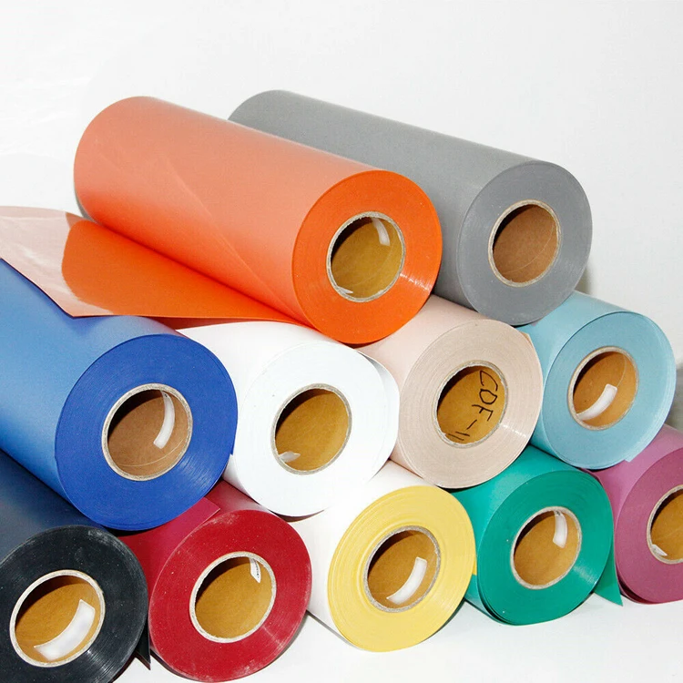 Guangzhou 0.5*25m PU PVC Flex Fabric Heat Transfer Flock Vinyl Roll Heat Press Film for Clothing Printing Label Car Sticker