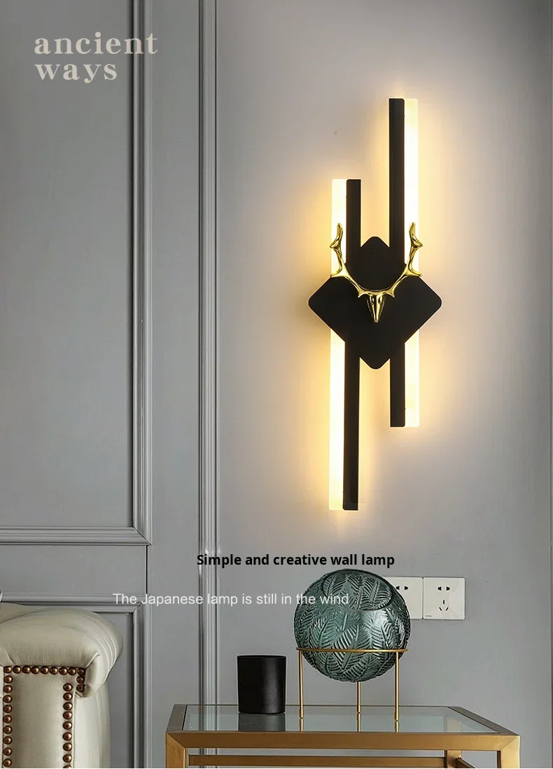 product led iron warm white high cri 90 modern minimalist butterfly design wall lamp for bedroom bedside staircase nordic tv background-0