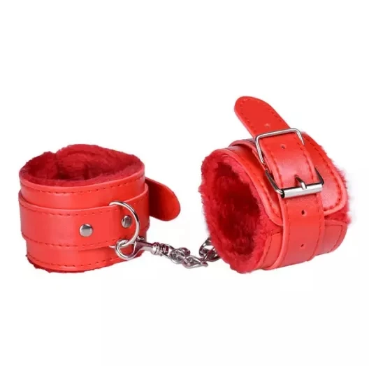 Furry Plush Handcuffs Leather Sex Hand Cuffs Adult Erotic Toys Bdsm Restraint Shackle Devices Sm