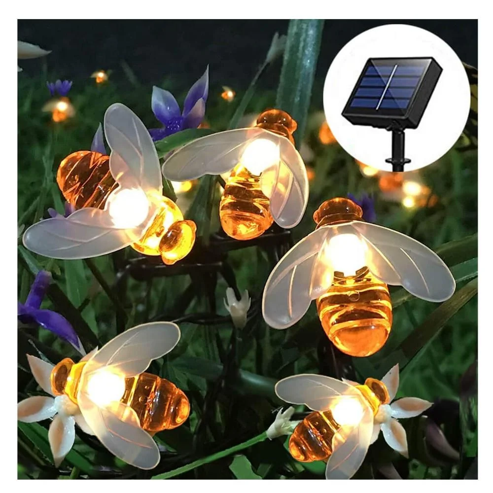 Bolylight Decorative Led Holiday Time Light Solar Bee Shape String Lights