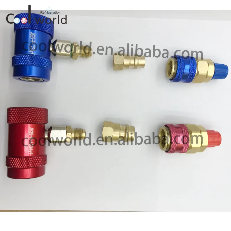 Service Port Adapter R1234yf To R134a Quick Connector R1234yf 1/4 Sae