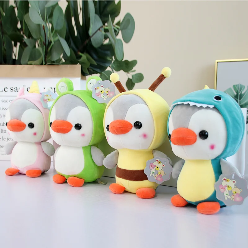 Juguete De Peluche De Pingüino Hu 23cm Transformado En Muñec Juguete De Peluche De Pingüino Hu 23cm Transformado En Muñec
