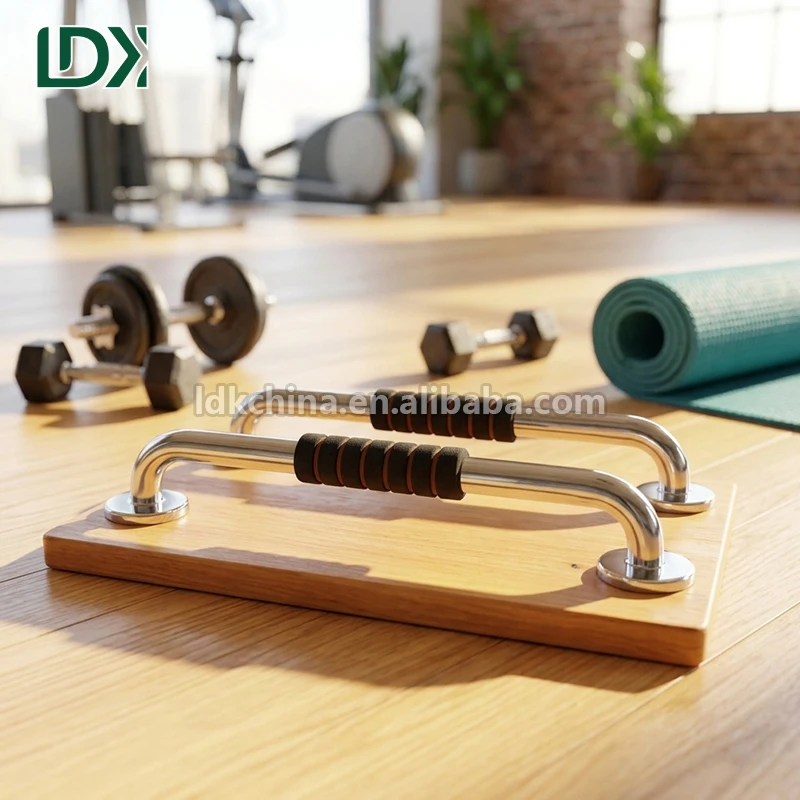 LDK Handstand Fitness Equipment Wooden Pull up bar Parallettes Calisthenics Home Gym Set