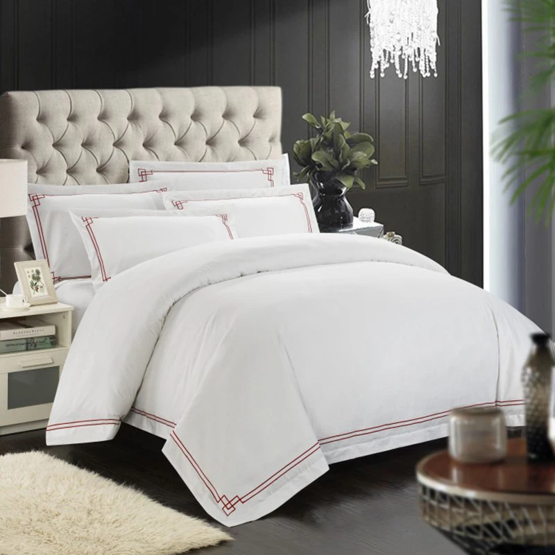 Percale Wholesale Luxury Dubai Hotel Bed Linens Egyptian Cotton Satin