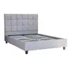 Salon Furniture Plastic Chair Double Wooden Fabric Bed Fram