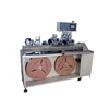Fully automatic flat cable crimping machine double head crimping finle little terminal soft long row of wire