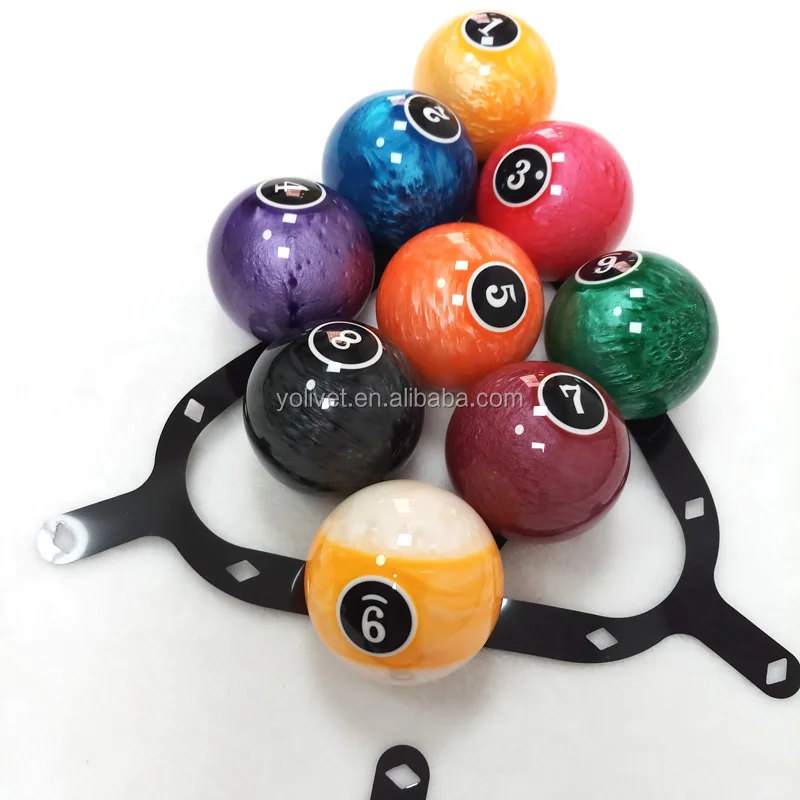 Latest Billiards Magical Ball Rack Sheets For 2 1/4" 8ball/9ball/10ball White/black 2colors