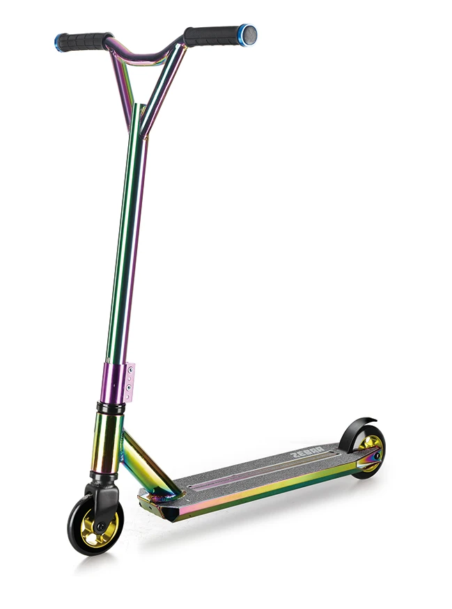 2020 特技滑板车 2 轮 360 bmx 彩虹新铬颜色 pro 特技滑板车 pro