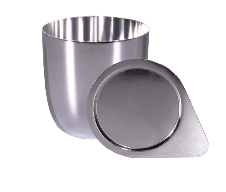 1300c 99.99 High Purity 10ml 20ml 30ml 50ml Platinum Crucible Silver Platinum Laboratory Ware