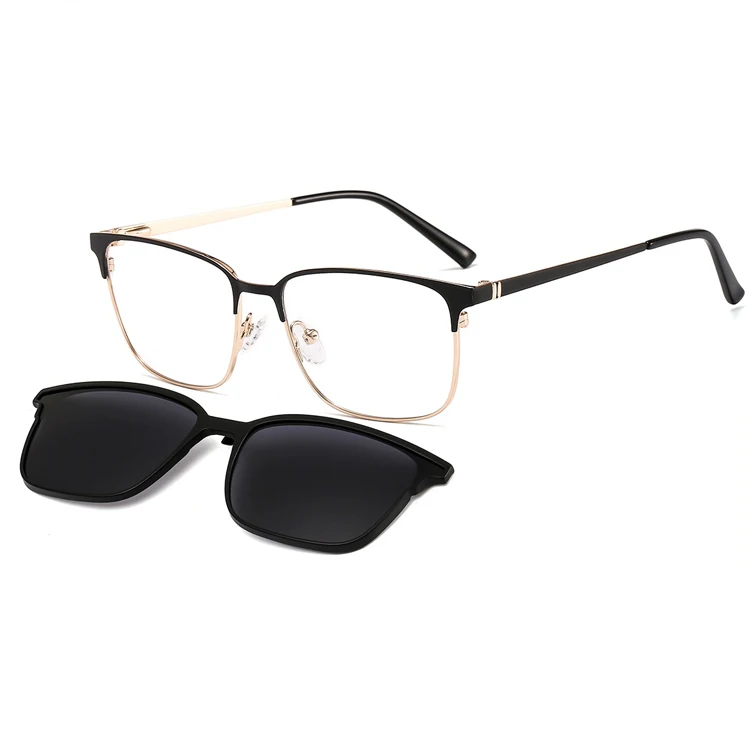 33110 Optical Frame Woman Clip On Men Eyewear Frame Metal Optical Frames Eyeglasses