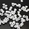 Two Top Holes Plastic Hollow Beads Accessories Half Sphere Shape for Hair Band/String Rope/Clothes Decoration Stickers
