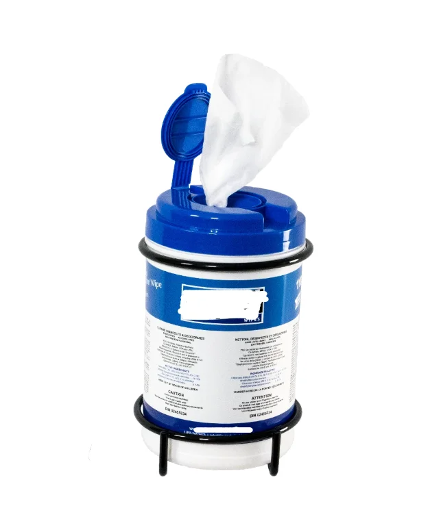 Wire Cleaning Wipes Holder Wall Mount Bracket For Hand Sanitizer Pump