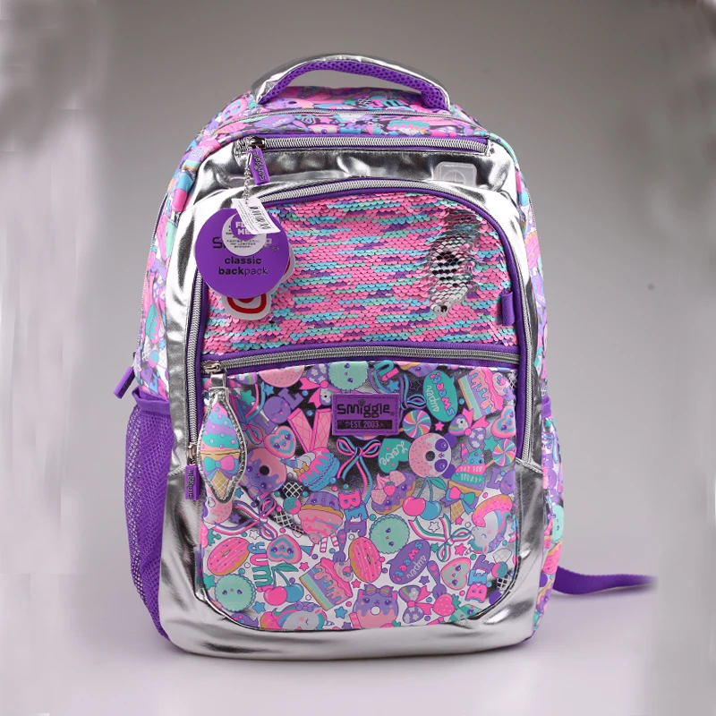Smiggle Latest Children Sequin Pu Laser School Bags Backpack Bag - Buy ...