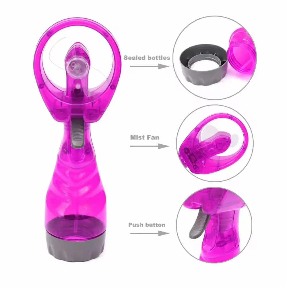 Spray Bottle Cooling Fan, Portable, Battery, Plastic - detail 6