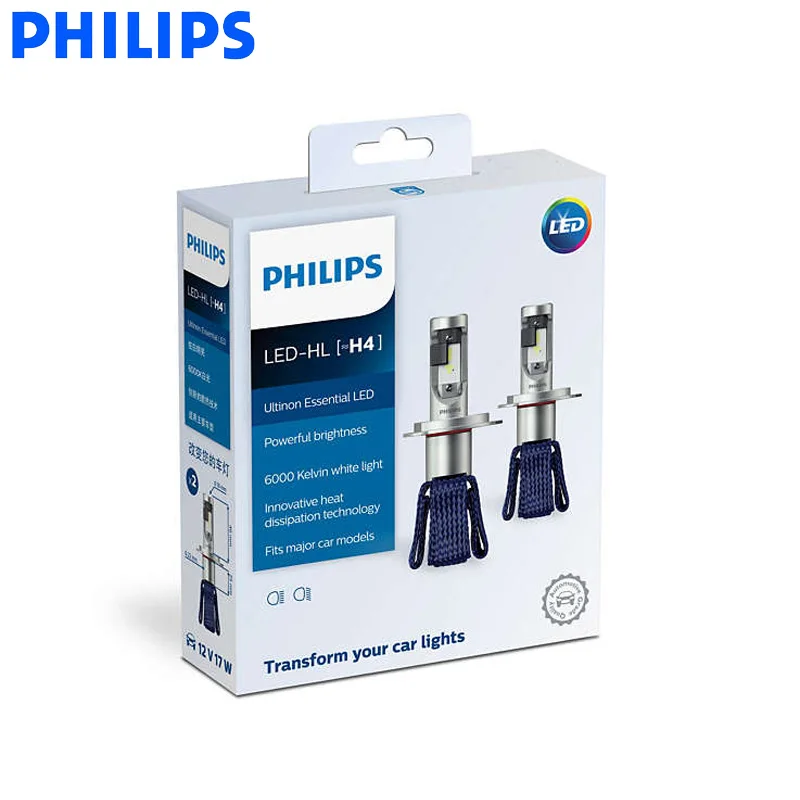 PHILIPS 2pcs/set High Quality Auto Lighting Bulb LED H7,H4,H11,9005/9006,H8/H16/H11 LED Headlight Lamp