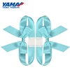 Yama factory customized large pre tied/made adjustable gift ribbon bows with elastic loop