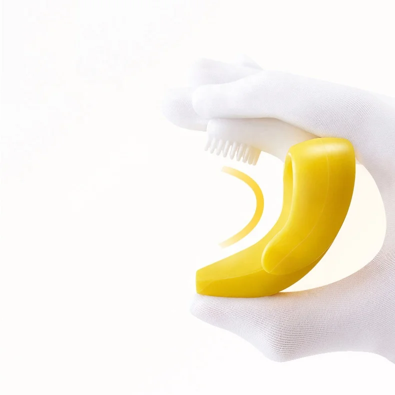 Eco Friendly Nontoxic Banana Shape Food Grade Silicone Newborn