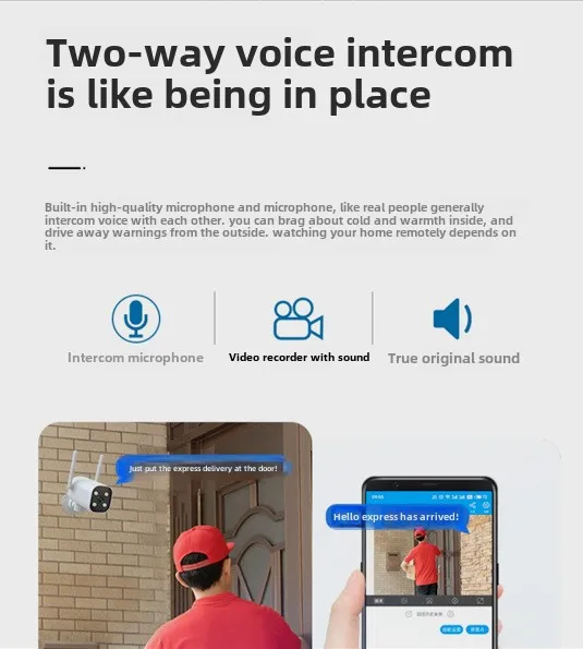 Cloudbirds V360pro Outdoor Waterproof 4G WIFI Battery-Bulb-in IP66 Most Stable Dual Rotating Mounted Camera CMOS Cloud