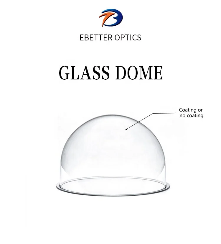 Optical Bk7 K9 glass dome, hemisphere lens for camera