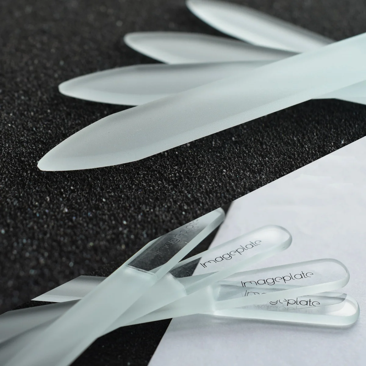 2019 Wholesale File Nail Glass With Case Small Nano Shiner Glass Nail