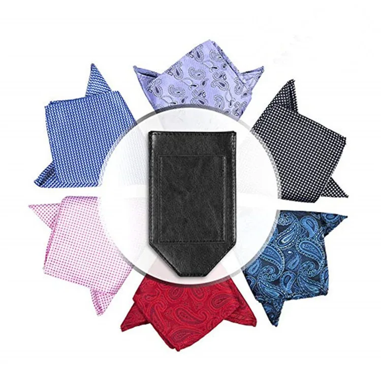 Mens Suit Handkerchiefs Holder Leather Pocket Square Holder Pouch Buy
