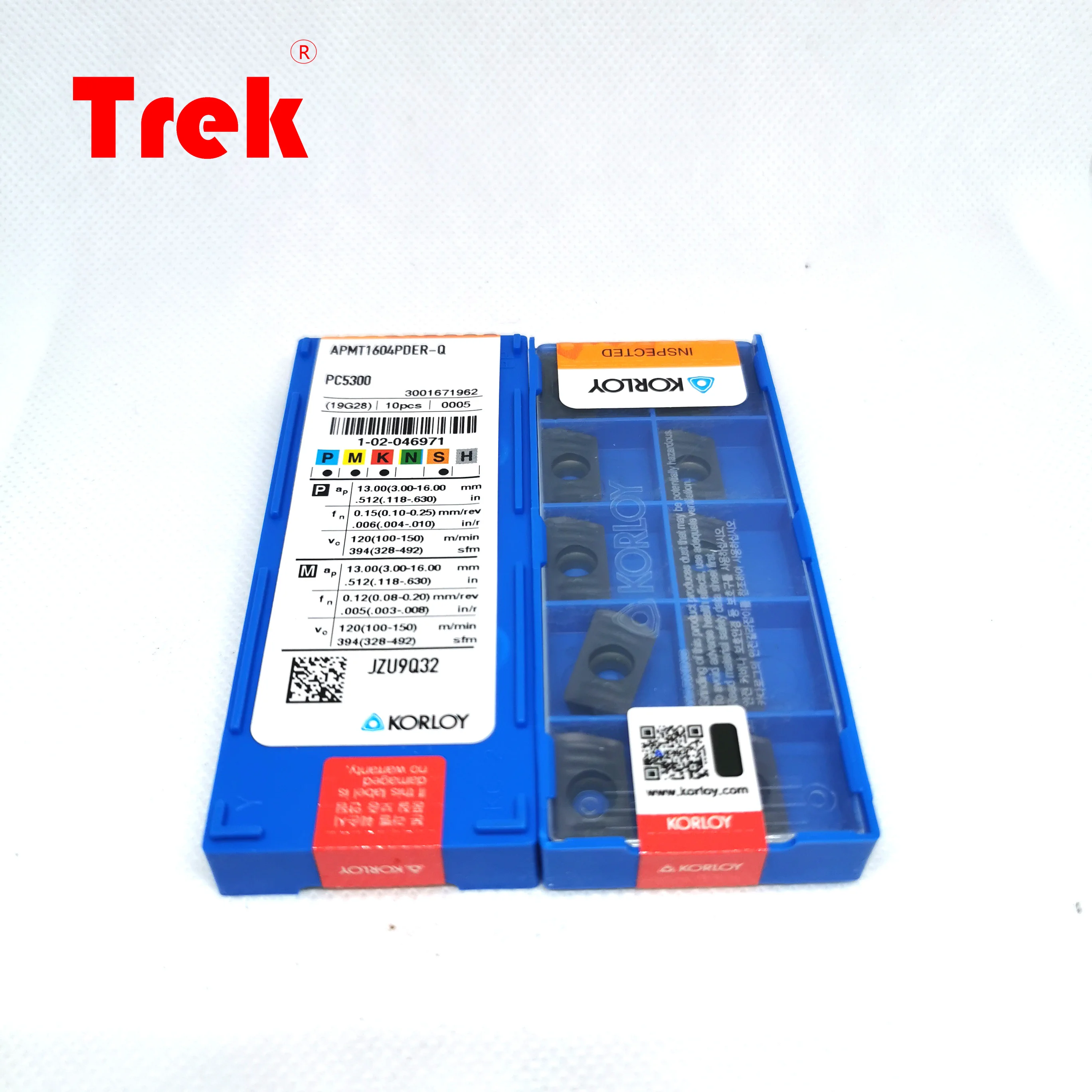 Apmt1604pderq Pc5300 Korloy Apmt1135 Tungsten Carbide Inserts Milling