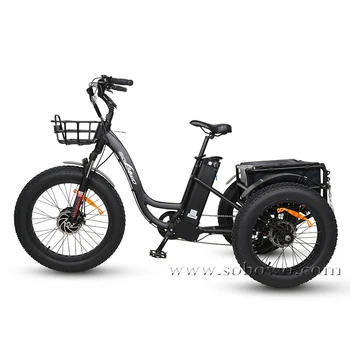 three wheel fat tire electric bike